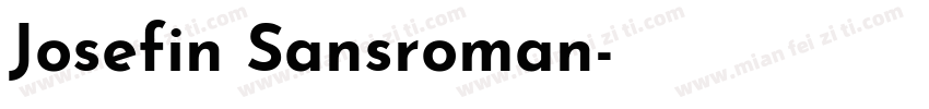 Josefin Sansroman字体转换